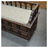 vintage storage bench