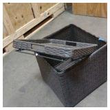 patio compartment table with tray