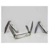3 Vintage PINE KNOT Ranger Folding Knives
