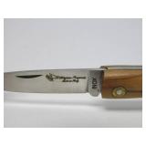 2 Signed SCARPELLI Italy Folding Knives w/Boxes