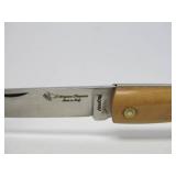 2 Signed SCARPELLI Italy Folding Knives w/Boxes