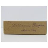 2 Signed SCARPELLI Italy Folding Knives w/Boxes