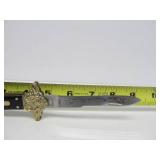 Ornate SCHRADE Folding Knife w/Case - "God Armeth the Patriots" - Stewart A. Taylor SDIRHBH