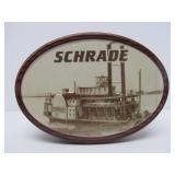 Ornate SCHRADE Folding Knife w/Case - "God Armeth the Patriots" - Stewart A. Taylor SDIRHBH