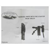 Unused Woodland Creek Survival Knife w/Fire Starter