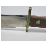 Large 13" Custom Fixed Blade Knife w/Leather Leath