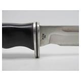 9.5" BUCK Fixed Blade Hunting Knife w/Leather Sheath