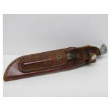 9.5" BUCK Fixed Blade Hunting Knife w/Leather Sheath
