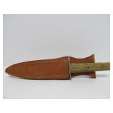 Antique Joseph Allen & Sons "Non-XLL" Fixed Blade Knife w/Leather Sheath