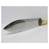 Beautiful Large Custom Fixed Blade 11" Bone Handle Knife by JP Miller