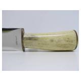 Beautiful Large Custom Fixed Blade 11" Bone Handle Knife by JP Miller