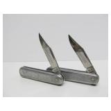2 Vintage QUEEN CUTLERY No. 45 Folding Knives