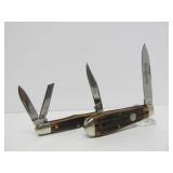 2 Vintage QUEEN CUTLERY Folding Knives