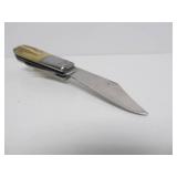 Signed A.M. MAYHALL Stag Handle Folding Knife #551