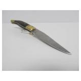 Beautiful Vintage German INOX Folding Knife w/Brass Inlay
