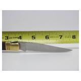Beautiful Vintage German INOX Folding Knife w/Brass Inlay