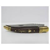 Beautiful Vintage German INOX Folding Knife w/Brass Inlay