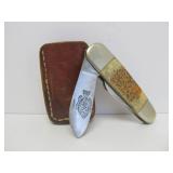 Large United SUNFISH Folding Knife w/Sheath