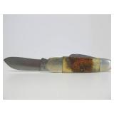 Large United SUNFISH Folding Knife w/Sheath