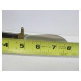 JB FUCHS Custom Made 8" Fixed Blade Hunting Knife #80-29 w/Leather Sheath