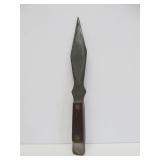 Vintage OLSEN OK Professional 10" Double Edge Throwing Knife w/Leather Sheath