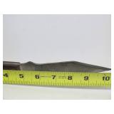 Vintage OLSEN OK Professional 10" Double Edge Throwing Knife w/Leather Sheath