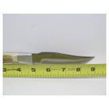 RH RUANA Montana Stag Handle Fixed Blade Hunting Knife w/Leather Sheath 9"