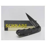 3 SCHRADE Folding Knives - Mint in Box