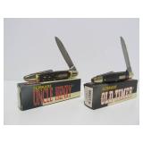 3 SCHRADE Folding Knives - Mint in Box