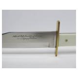 National Rifle Association of America Limited Edition 13" Bowie Knife w/Mounting Plaque