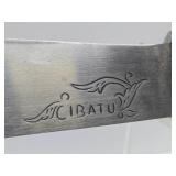 Vintage Indonesian Cibatu Machete w/Carved Horn Handle & Sheath - 22.5"