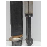 Vintage Caucasus Ninjal Dagger w/Scabbard - 21.5"