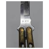 Taylor-Seto Butterfly Knife G-972 "Manila Folder"