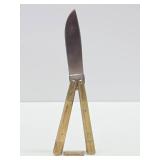 Bone Handle Butterfly Knife