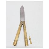 Bone Handle Butterfly Knife