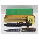 Vintage PUMA German Waidmesser No. 3591 Fixed Blade Knife w/Original Sheath & Box