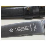 Vintage PUMA German Waidmesser No. 3591 Fixed Blade Knife w/Original Sheath & Box