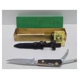 Vintage PUMA German Waidmesser No. 3591 Fixed Blade Knife w/Original Sheath & Box