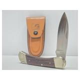 GROHMANN Pictou NS 9" Folding Knife w/Leather Case
