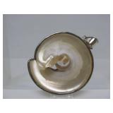 Large Sterling Silver & Iridescent Shell Pendant