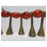 Large Naga Necklace w/Carnelian Glass & Brass