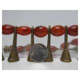 Large Naga Necklace w/Carnelian Glass & Brass