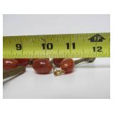 Large Naga Necklace w/Carnelian Glass & Brass