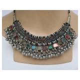 Large Vintage Turkman Tribal Necklace