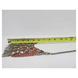 Outstanding LARGE Vintage Tibetan / Ladakh Necklace with Turquoise Coral & Copal Amber