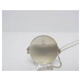 Very Nice Sterling Silver Pendant Necklace w/Lapis & Bear Design