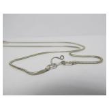 Very Nice Sterling Silver Pendant Necklace w/Lapis & Bear Design