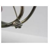 Larger Sterling Silver TAXCO Two-Circles Brooch