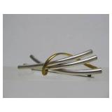 Sculptural Taxco Sterling Silver Brooch