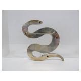 Large Heavy Sterling Silver Snake Brooch